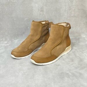 UGG Laurelle Chestnut Ankle Boots Women’s Sz 9.5 Back Zip Sneaker Shoes